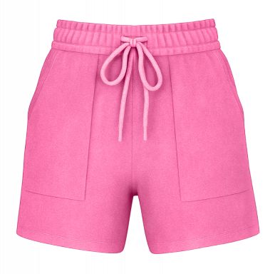 Adult Garment Dye Women's Shorts Neon Pink (GDWS-100)